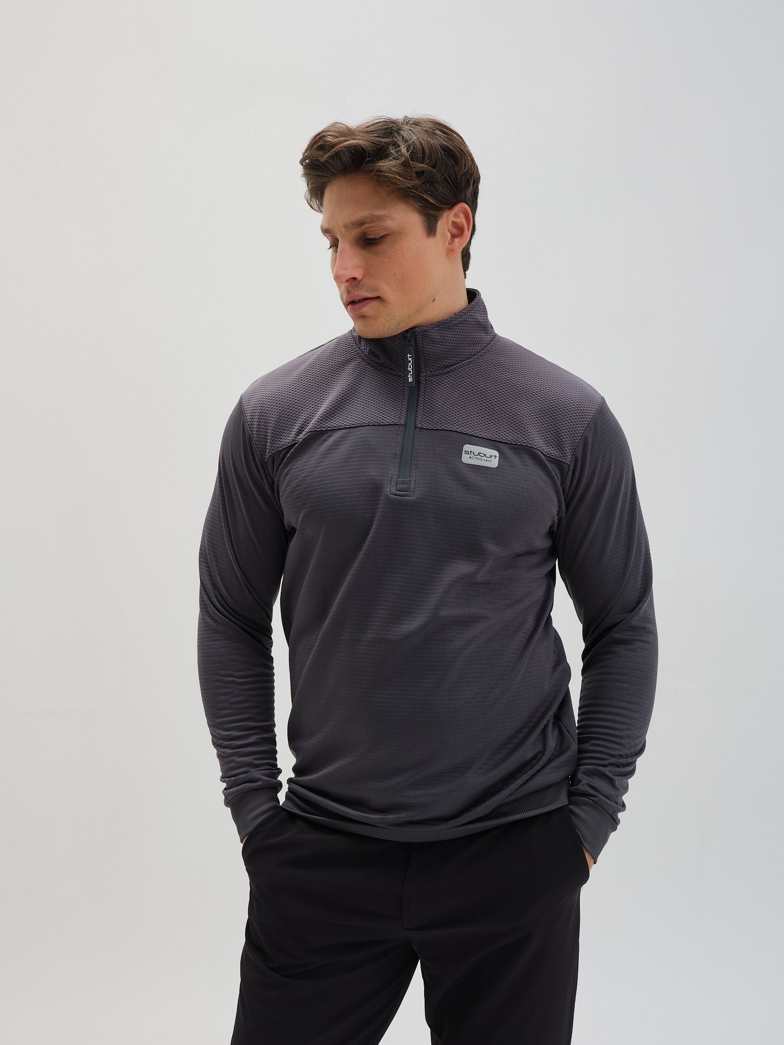 Active-tech Zip Neck Top