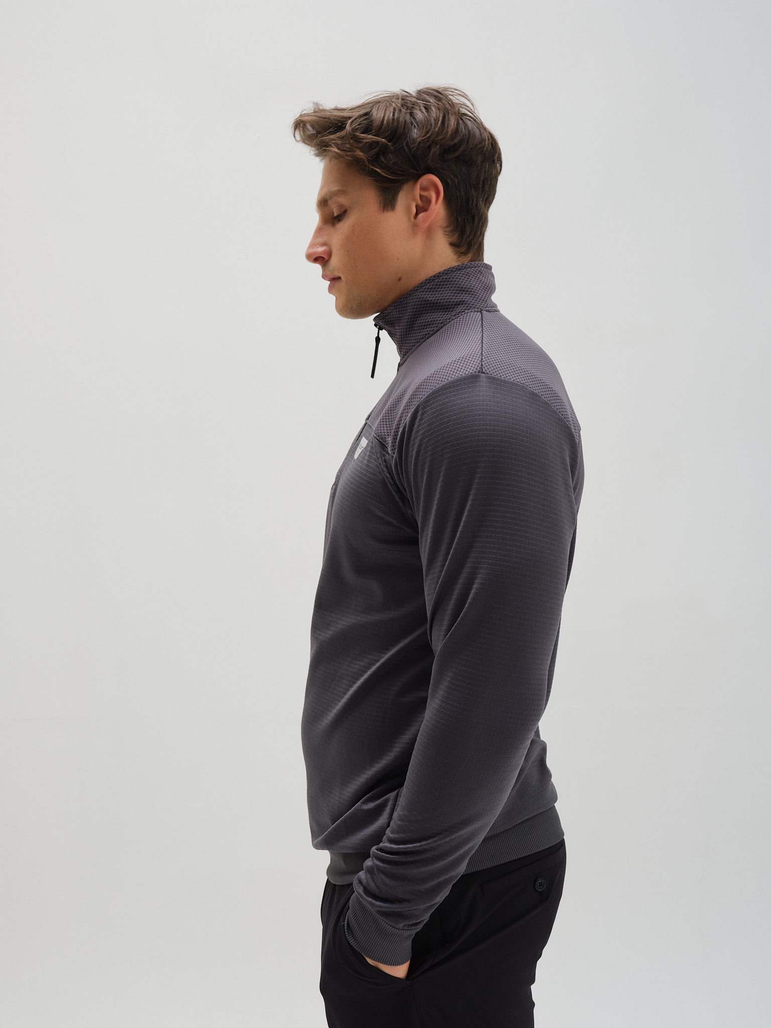 Active-tech Zip Neck Top