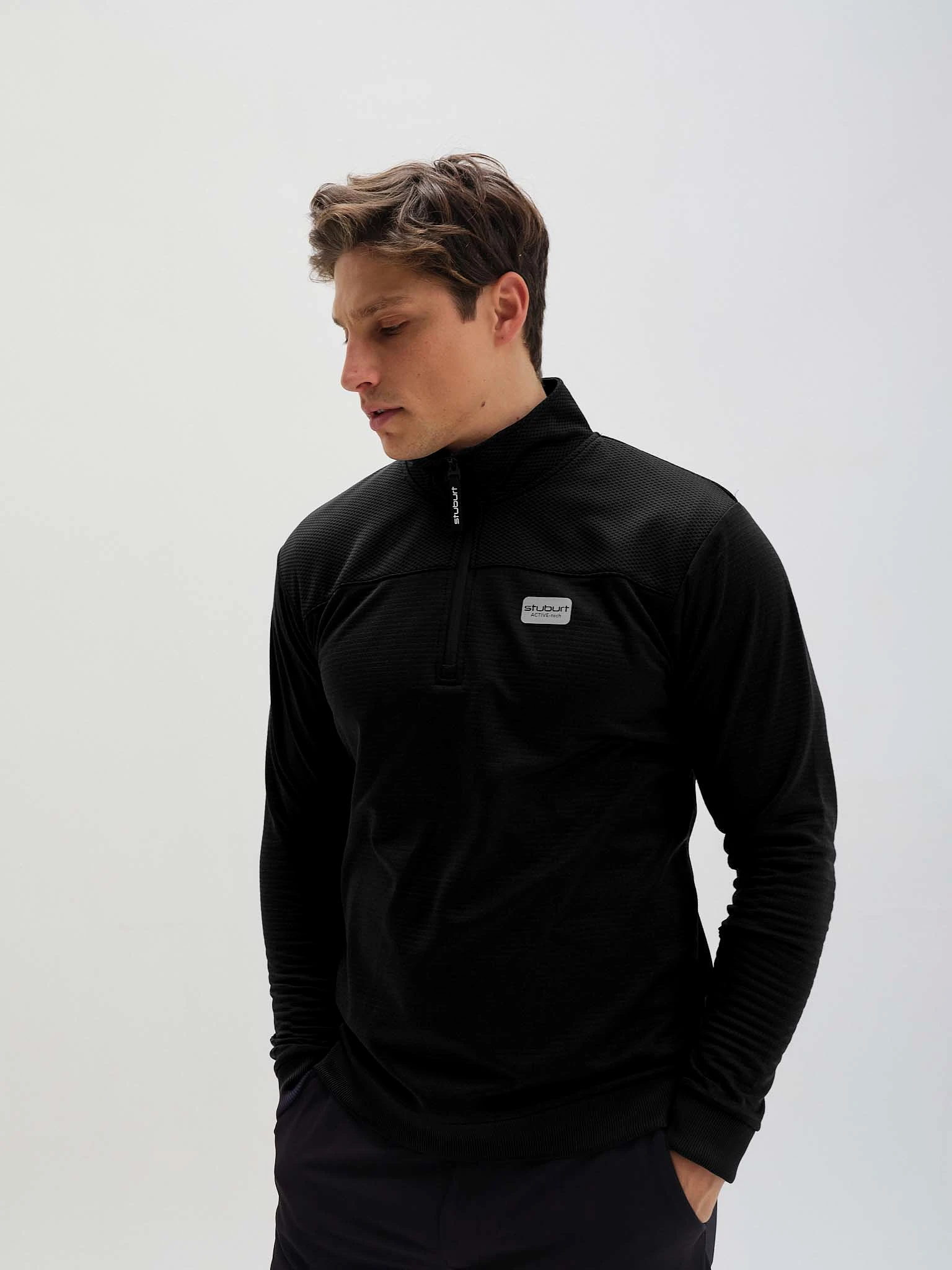 Active-tech Zip Neck Top