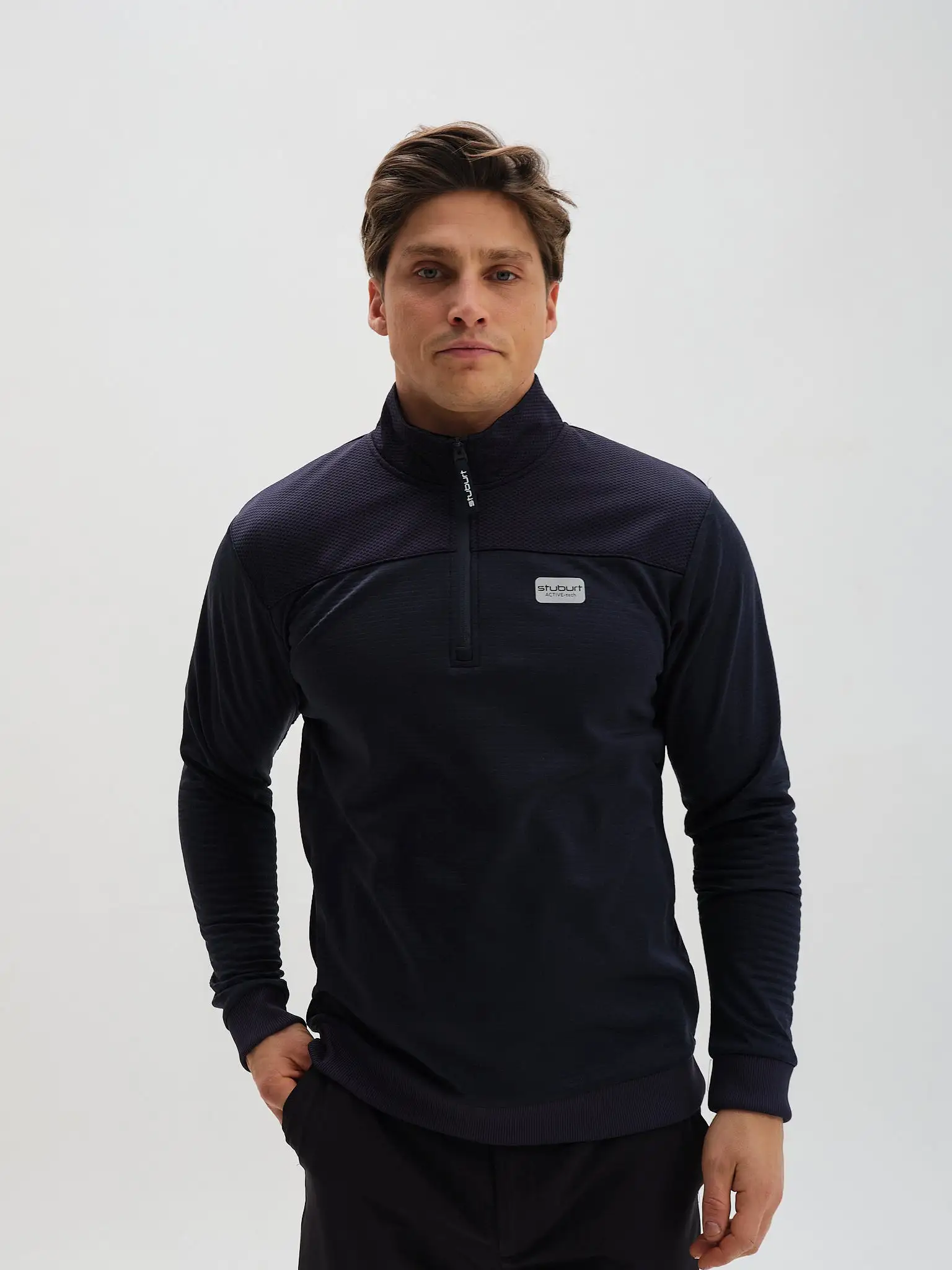 Active-tech Zip Neck Top