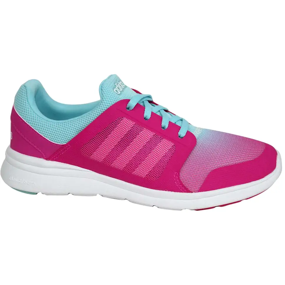 Adidas Cloudfoam Xpression Womens Lace Up Pink Blue Trainers F99578 D122