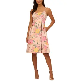 Adrianna Papell Womens Semi-Formal Knee-Length Cocktail And Party Dress