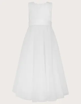 Alice Lace Tulle Maxi Communion Dress White