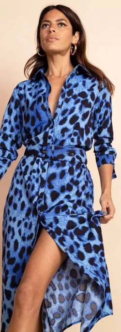 Alva Midi Dress Leopard