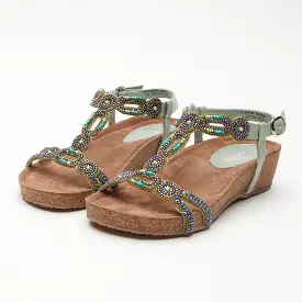 AZURA STUNNIN T-STRAP SANDALS