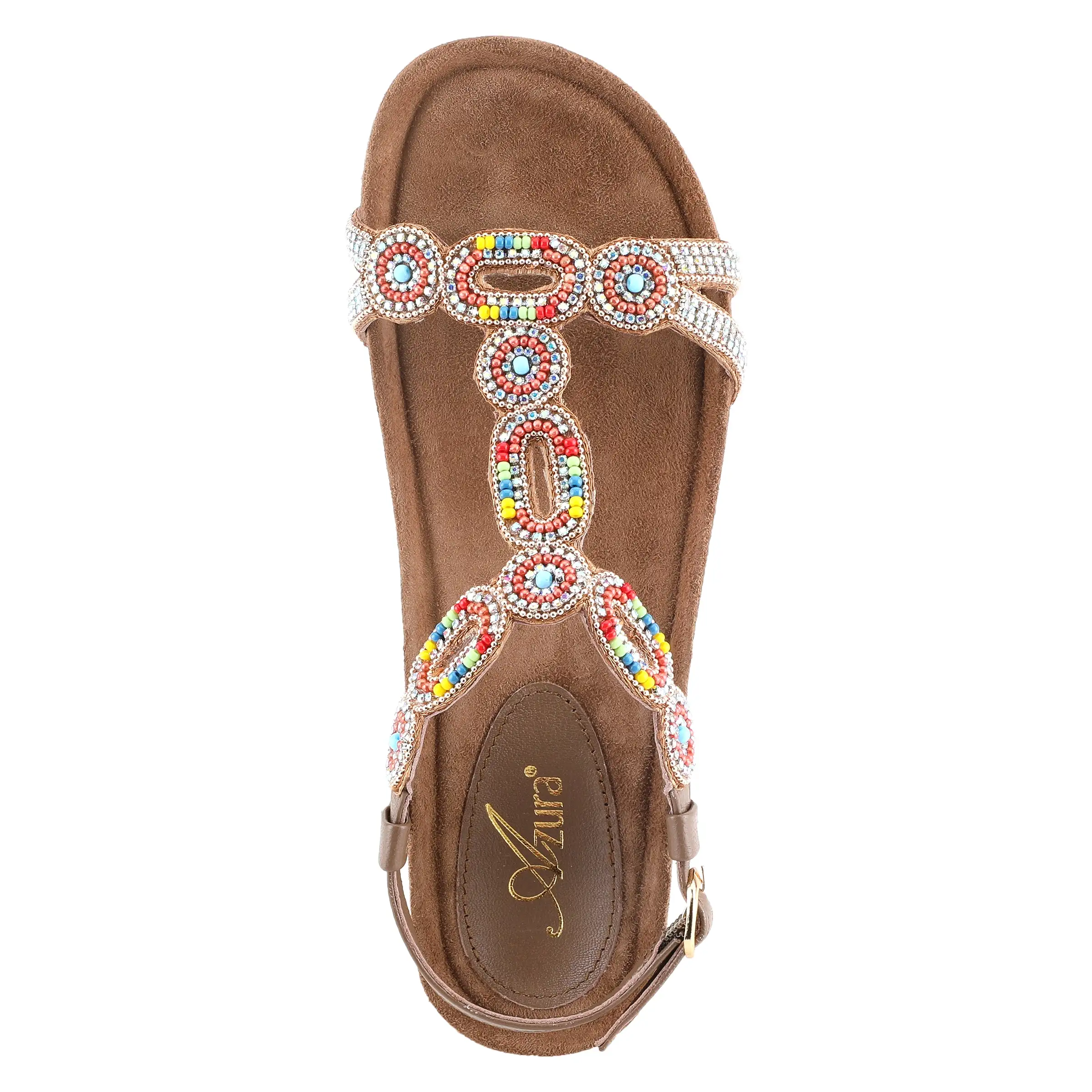 AZURA STUNNIN T-STRAP SANDALS