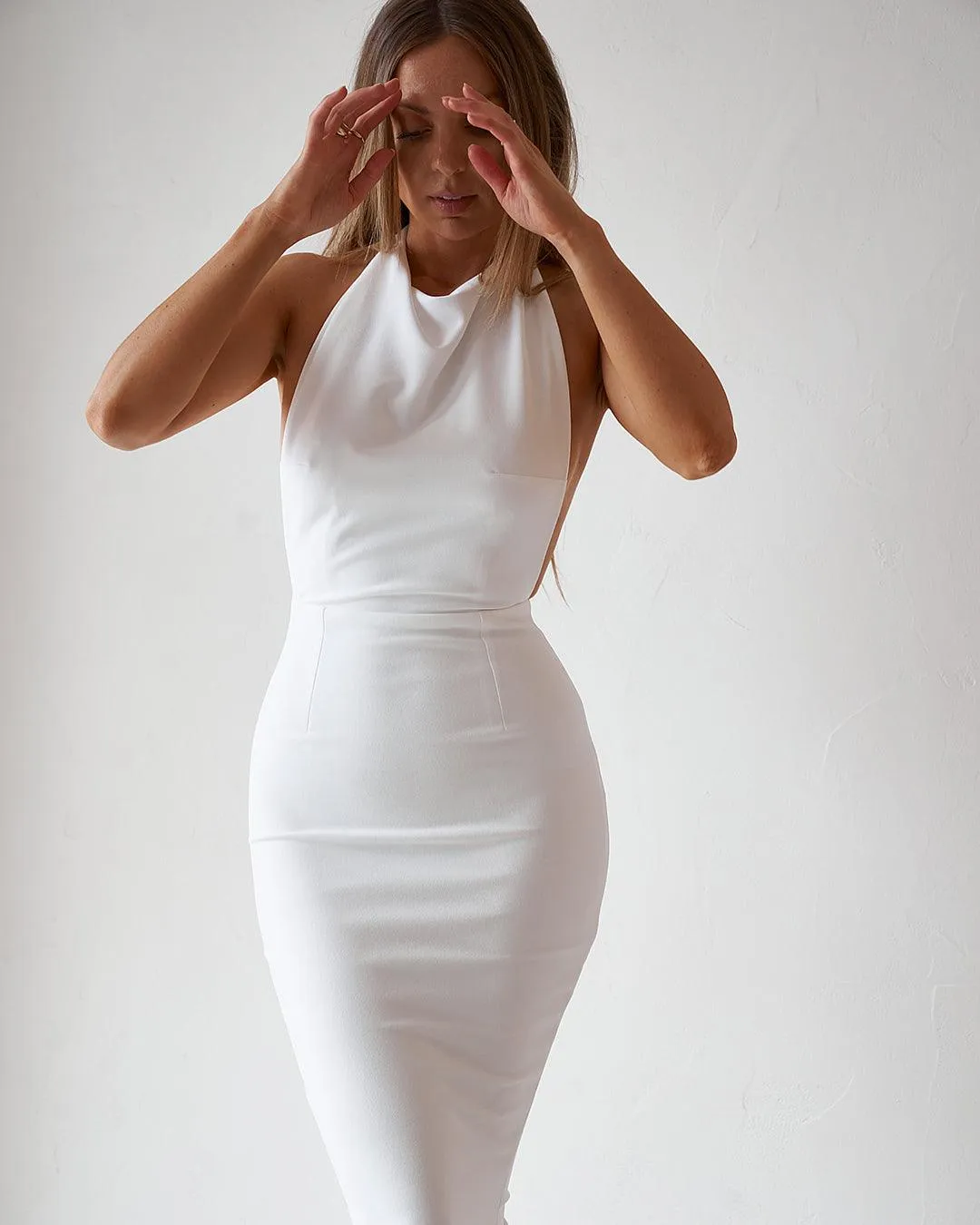 Backless Gown - Vintage White