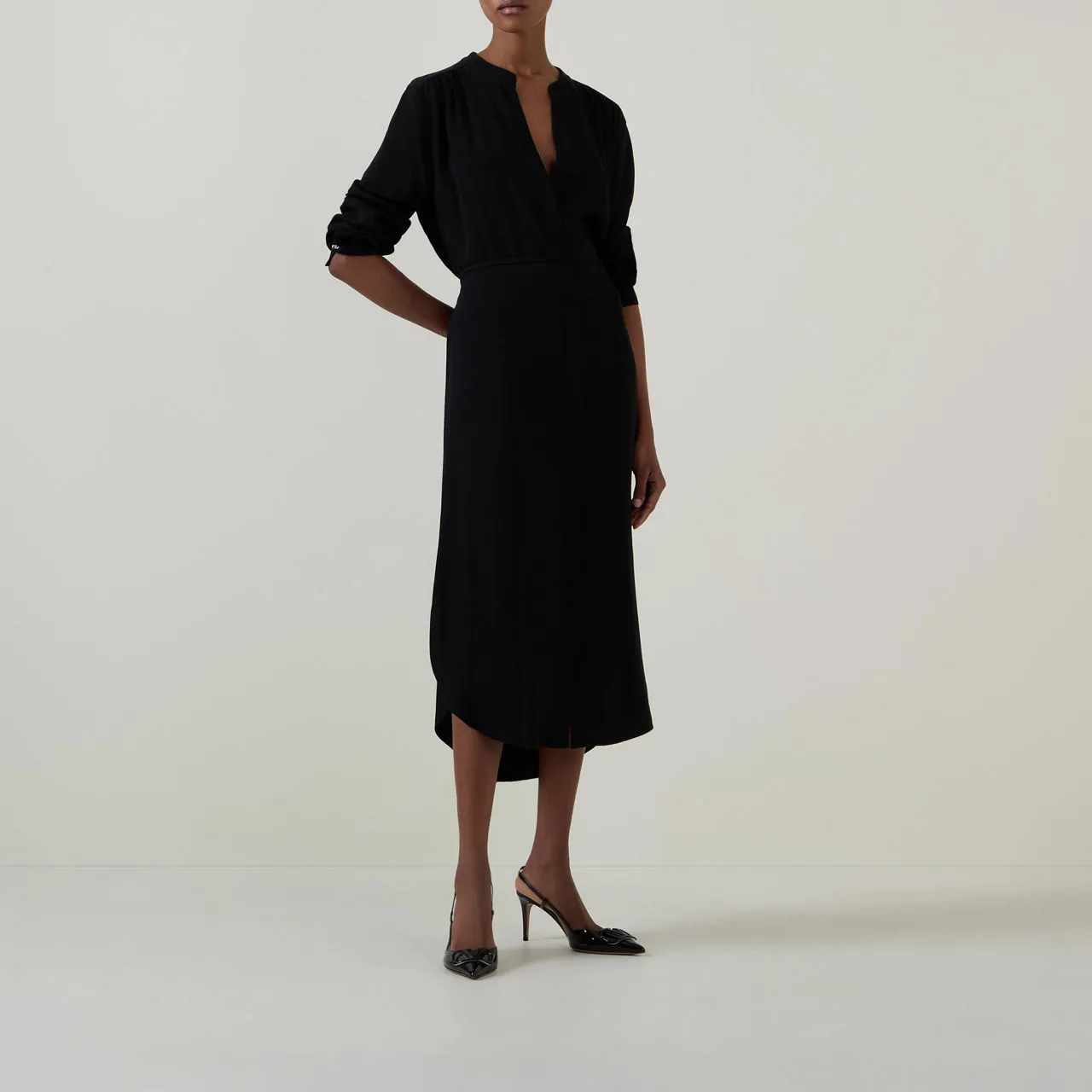 BOSS Dibanorah Shirt Dress - Black