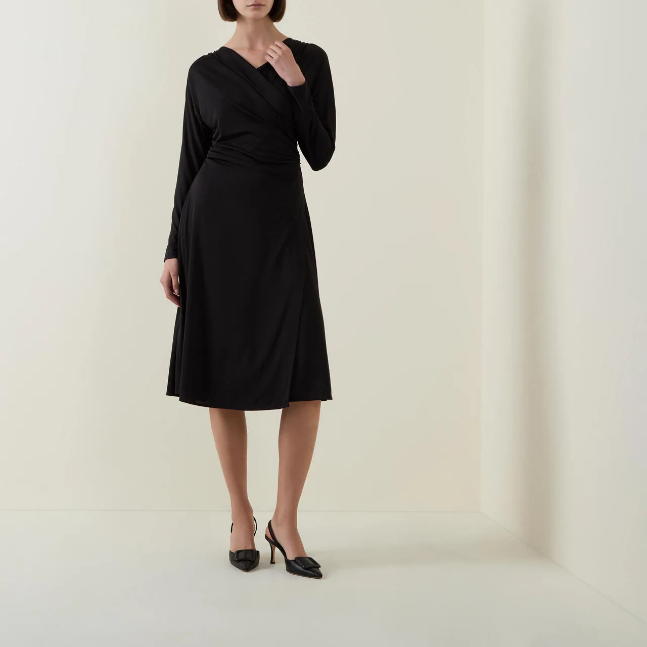 BOSS Ettita Wrap Dress - Black