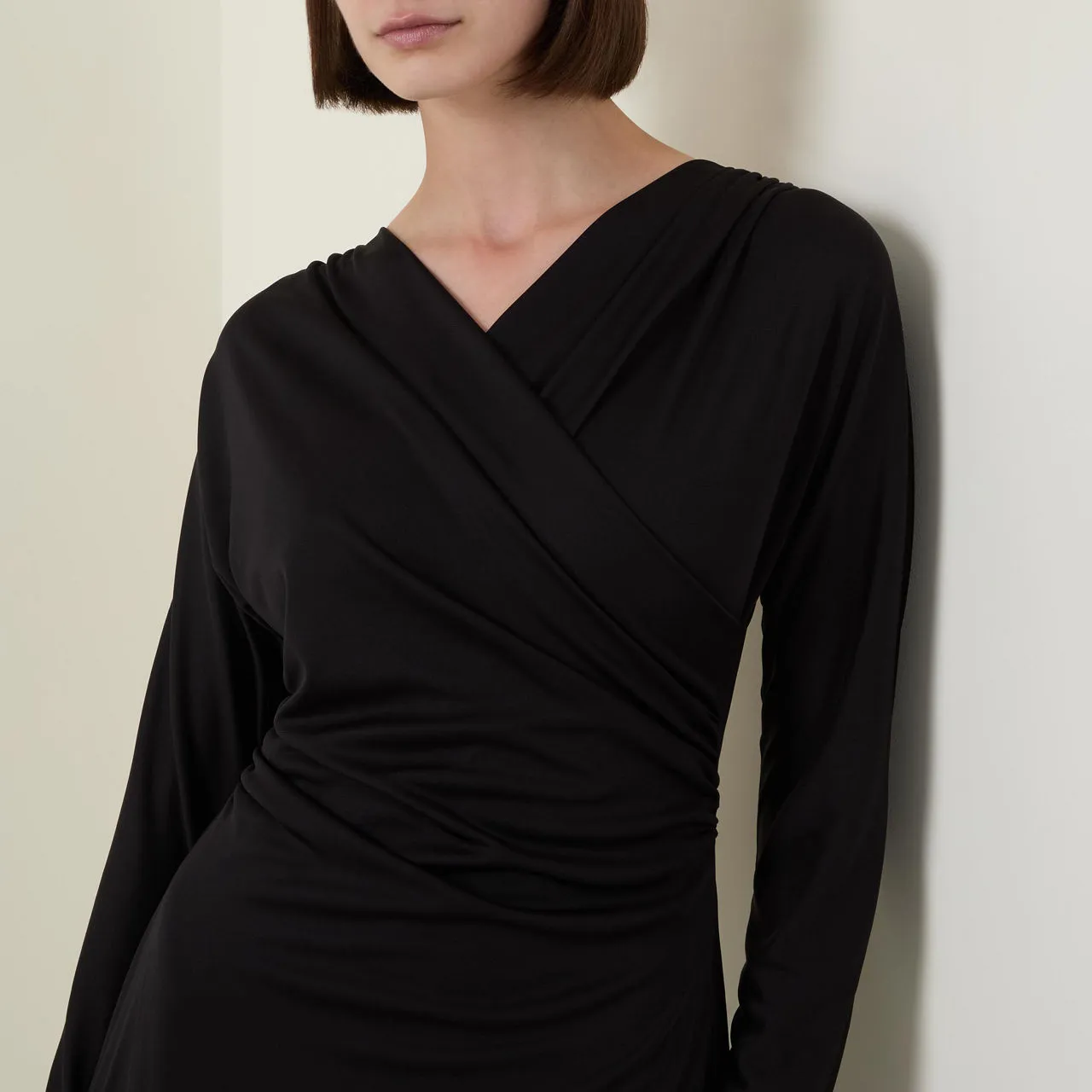 BOSS Ettita Wrap Dress - Black