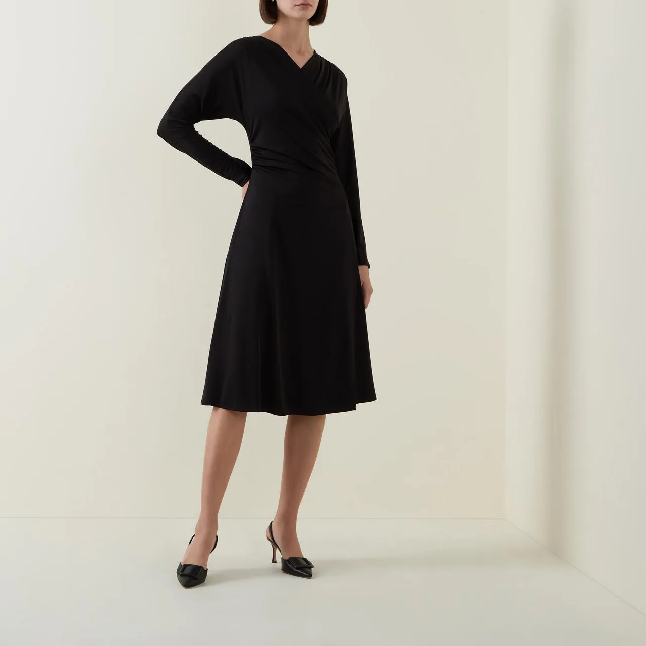 BOSS Ettita Wrap Dress - Black