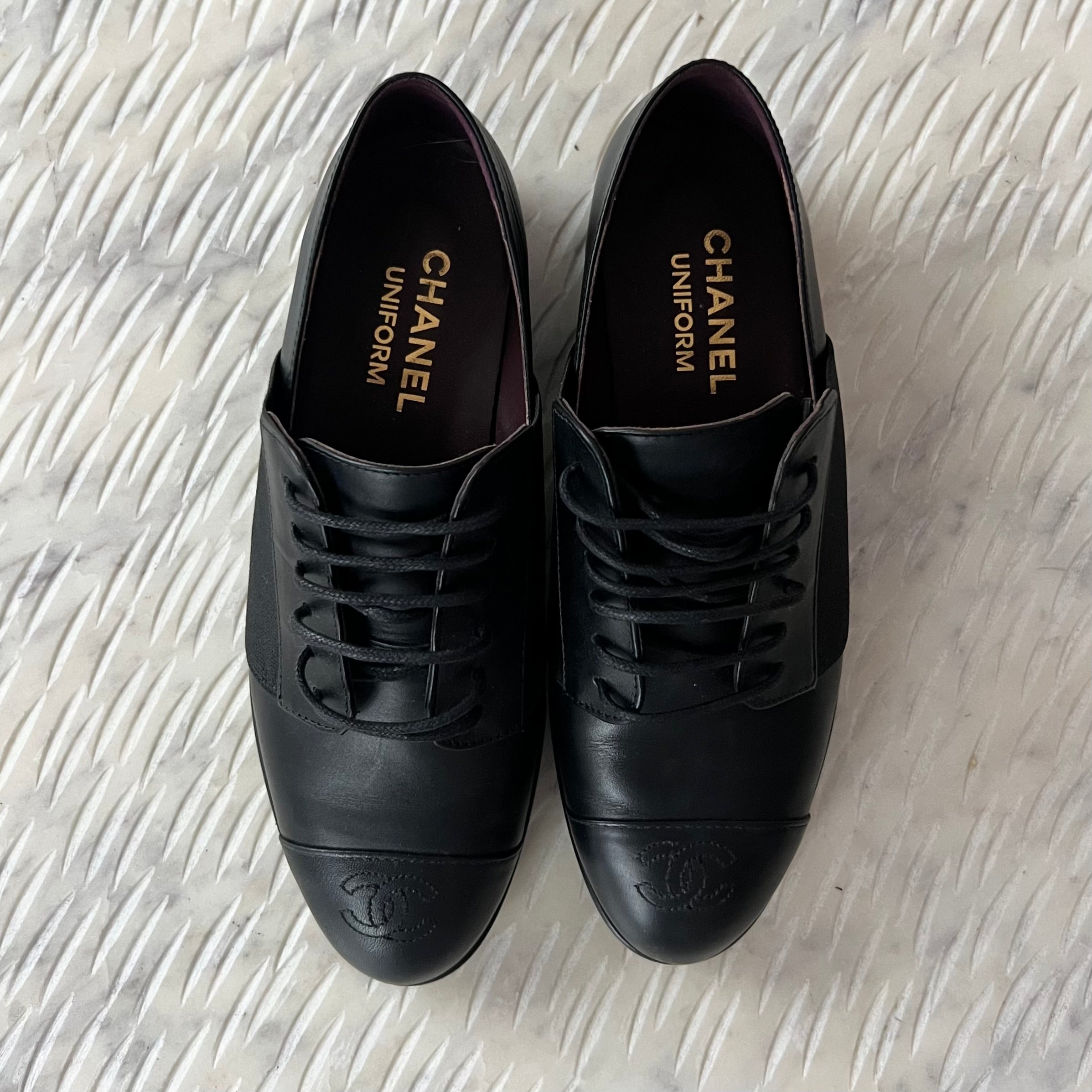 Chanel Lace Up Shoe