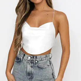 Chic Fashion Straps Sexy Backless Crop Top