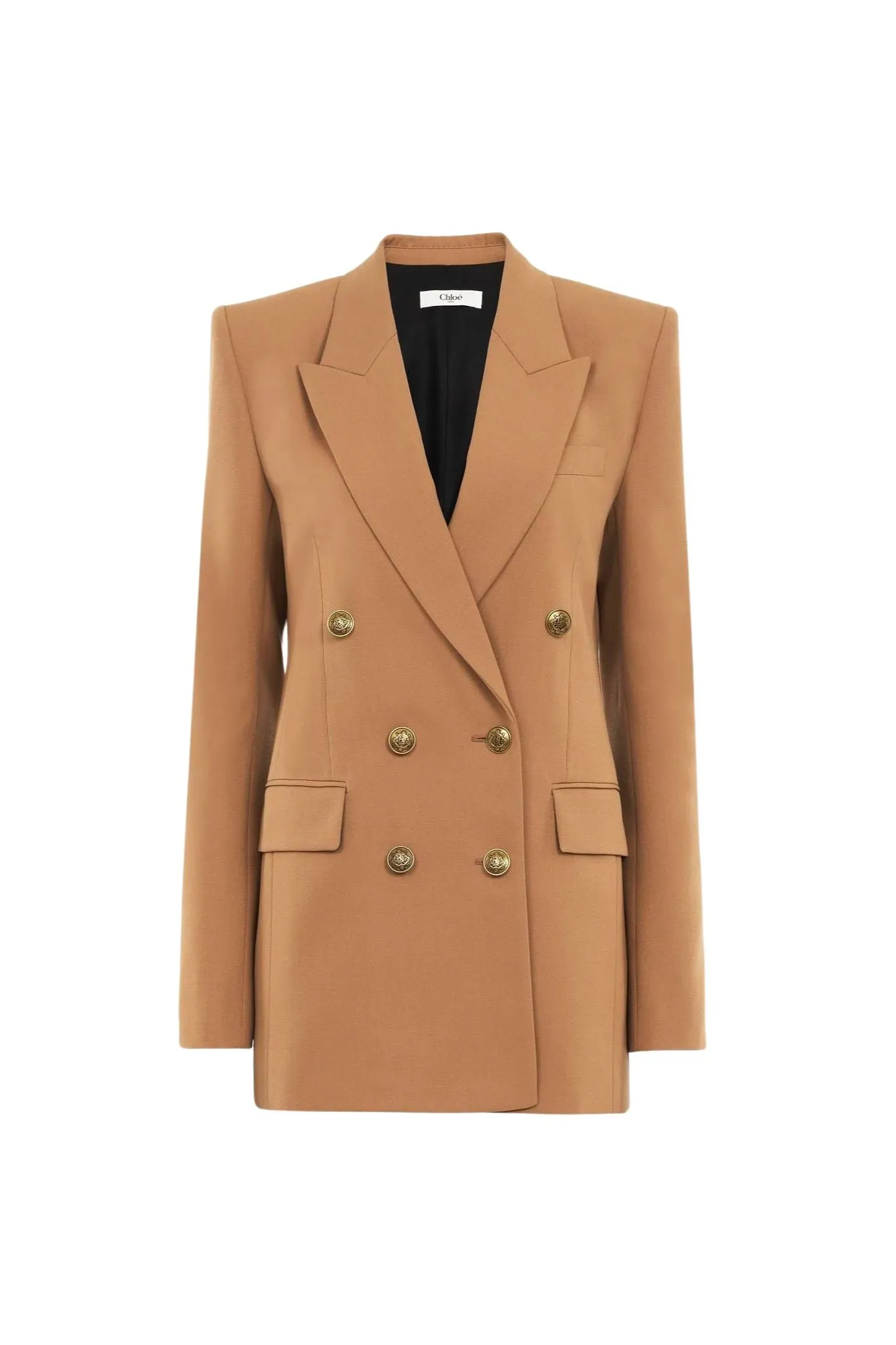 Chloe Wool Grain de Poudre Tailored Jacket