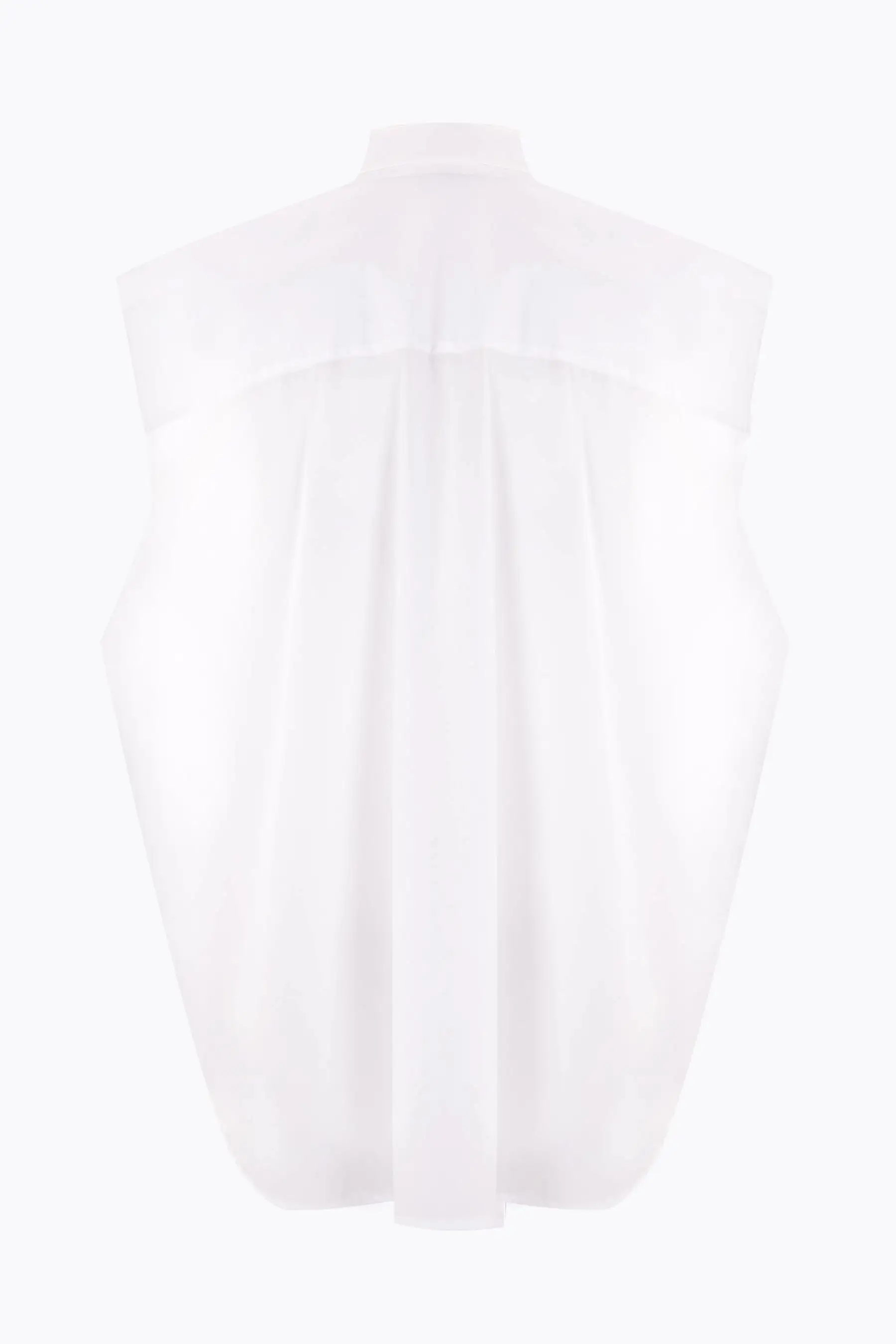 Clover sleeveless oversized shirt in poplin