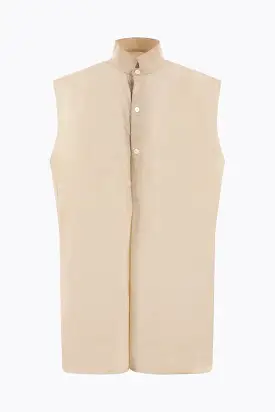 cotton oversized sleeveless shirt