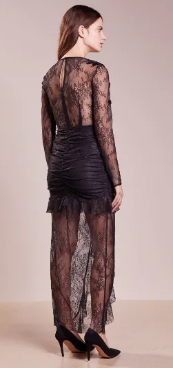 Daisy Black Lace Gown