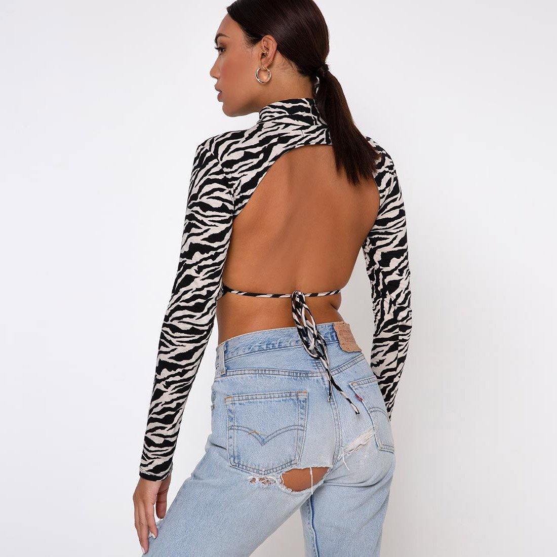 Danielle Backless Crop Top