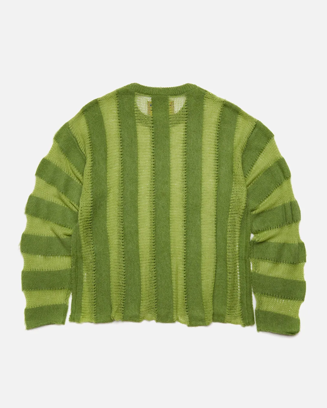 Fuzzy Threadbare Sweater - Green