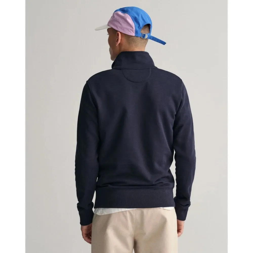 Gant 340827 Mens Orininal Half Zip Sweat Top Dark Blue