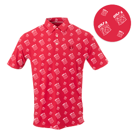 Golf & Pizza Men's Polo