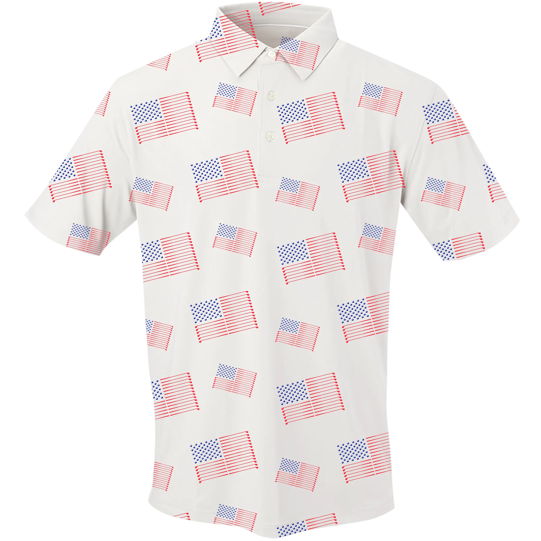 Golf Flag Men's Polo