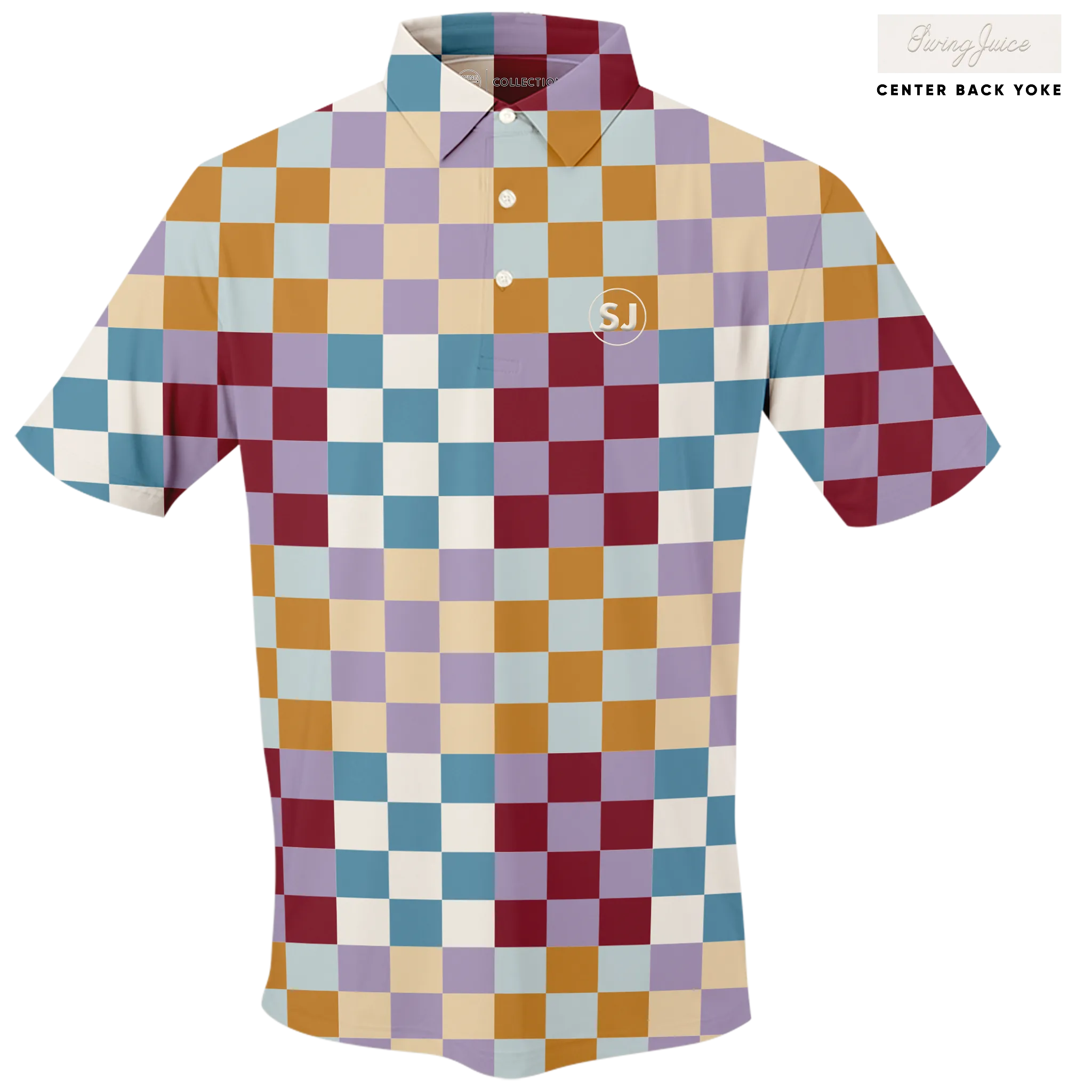 Golf Multi Checker Men's Polo