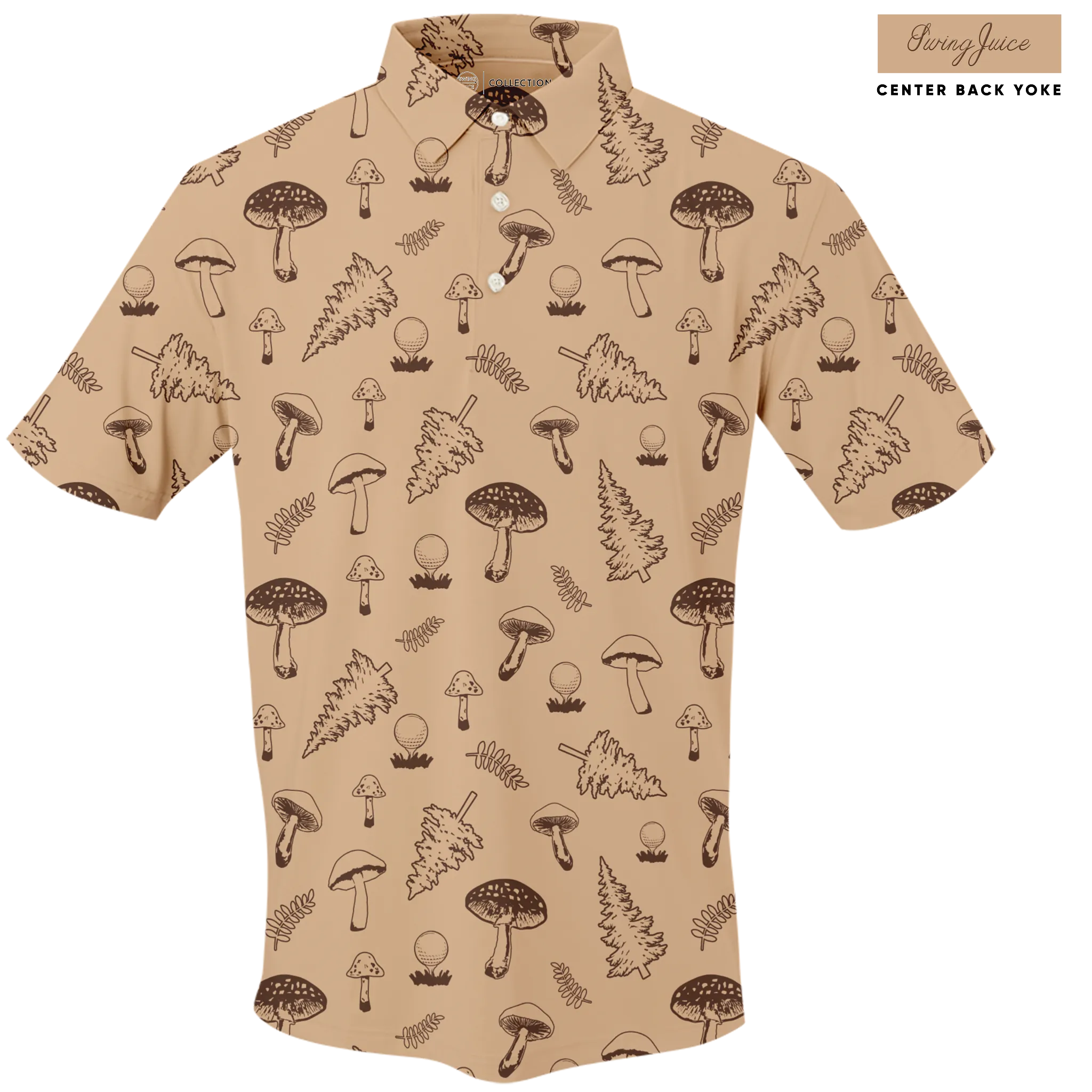 Golf Mushrooms Men's Polo