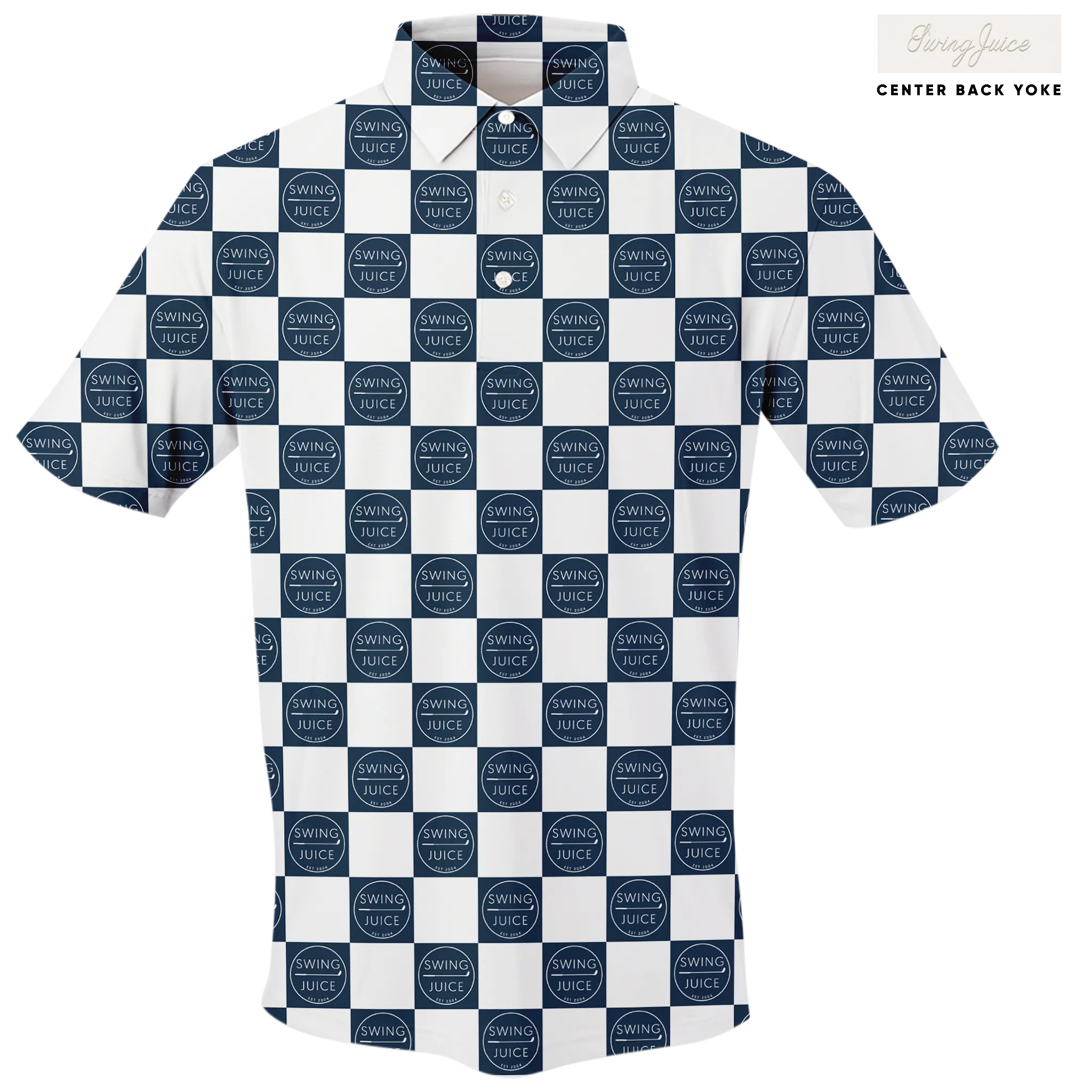 Golf SJ Checkerboard Men's Polo