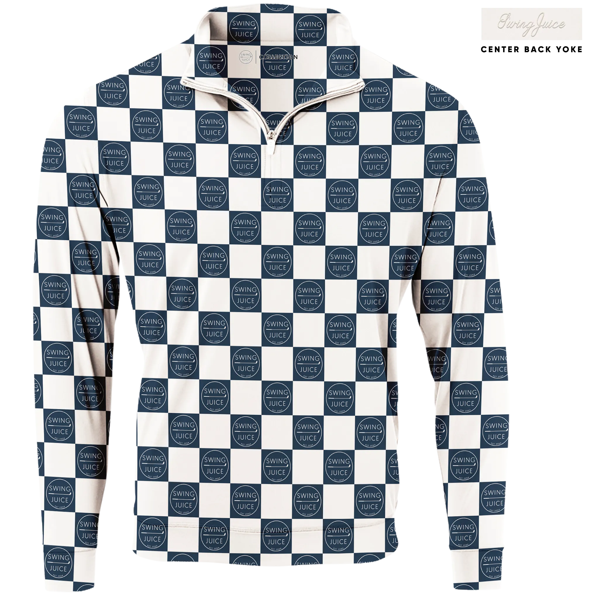 Golf SJ Checkerboard Men's Quarter Zip