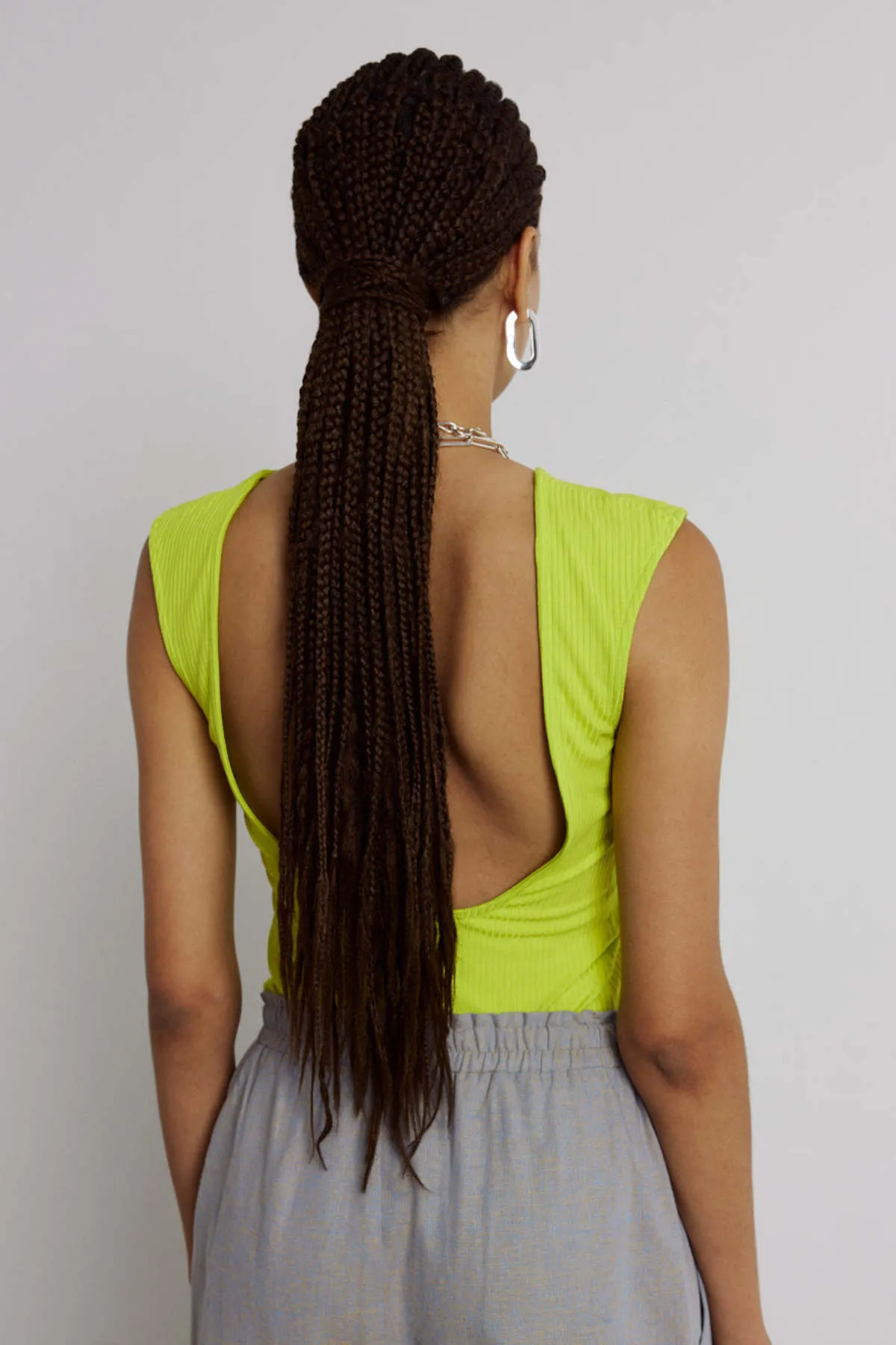 Haut BAKER backless - Yellow neon/Roseberry/Noir/Lucky green