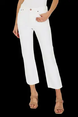 High Rise Cropped Straight Leg Jeans