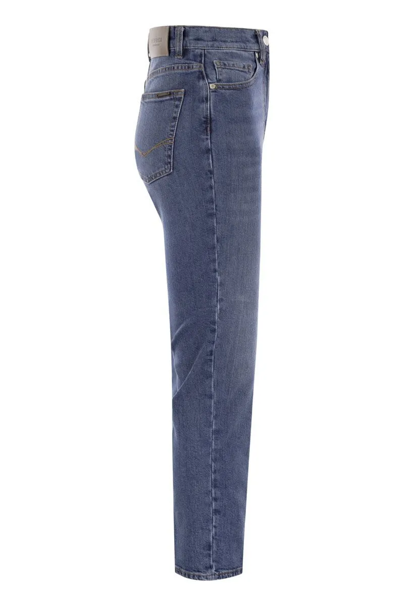 HIGH WAIST SLIM FIT JEANS