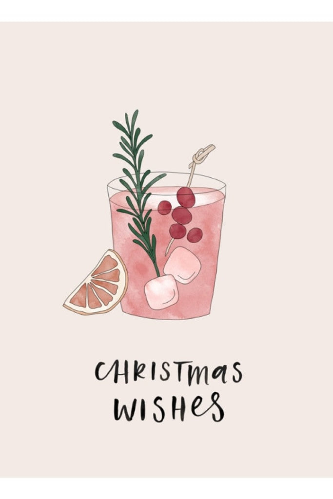 In The Daylight - Christmas Cocktail - Greeting Card