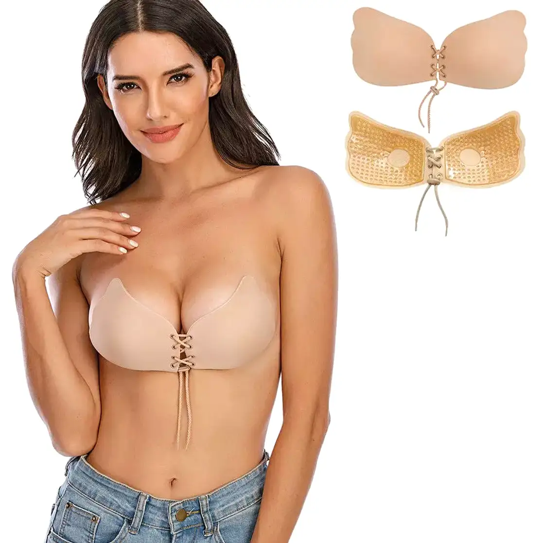 Invisible Push Up Backless Strapless Bra