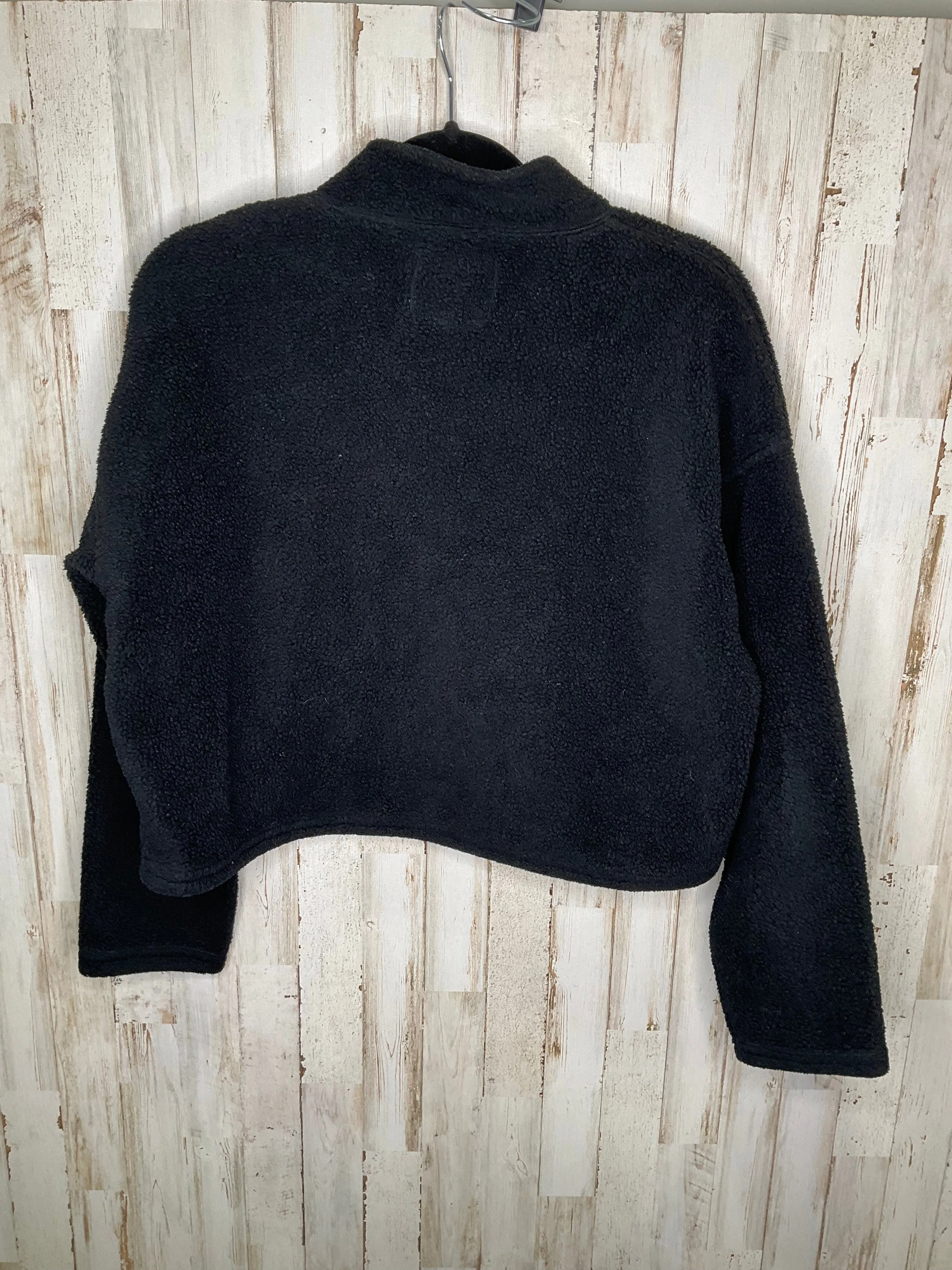 Jacket Fleece By American Eagle In Black, Size: S