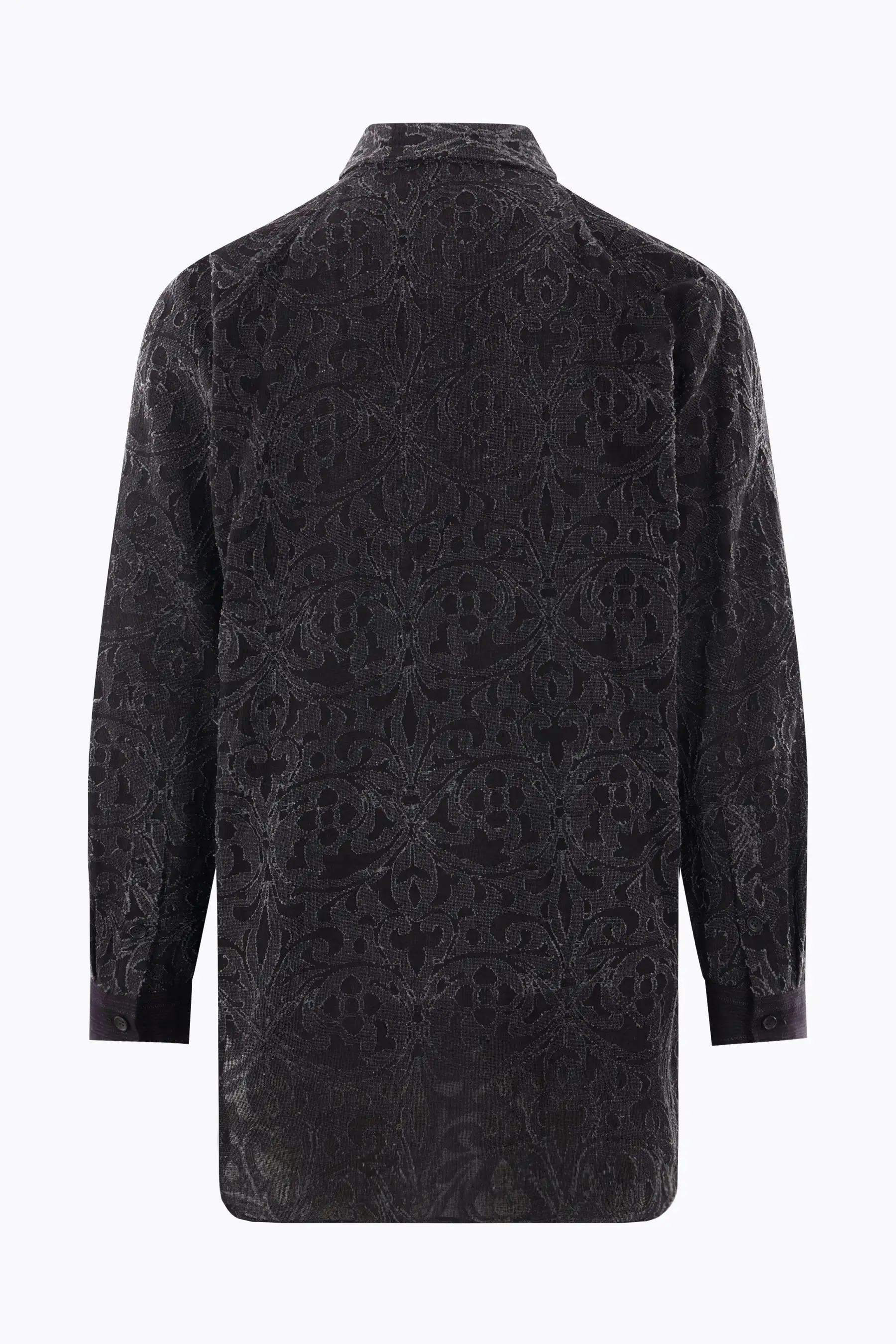 jacquard cotton blend oversized shirt