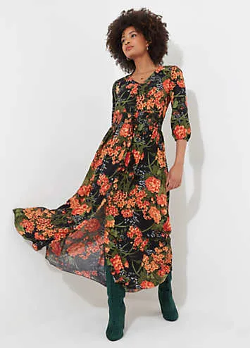 Joe Browns Floral Lace Back Maxi Dress | Grattan