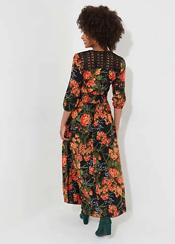 Joe Browns Floral Lace Back Maxi Dress | Grattan