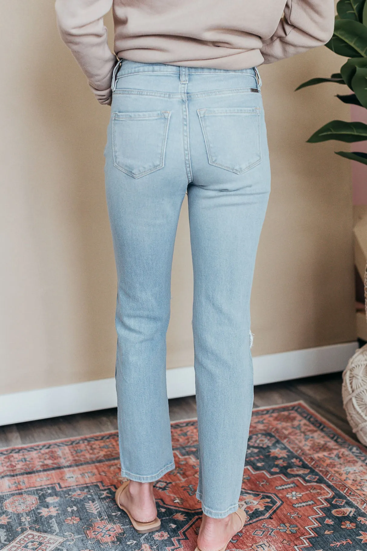 Kan Can Norrine High Rise Slim Straight Jeans