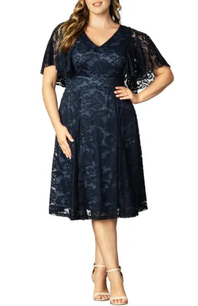 Kiyonna Camille Lace Cocktail Dress (Plus Size)