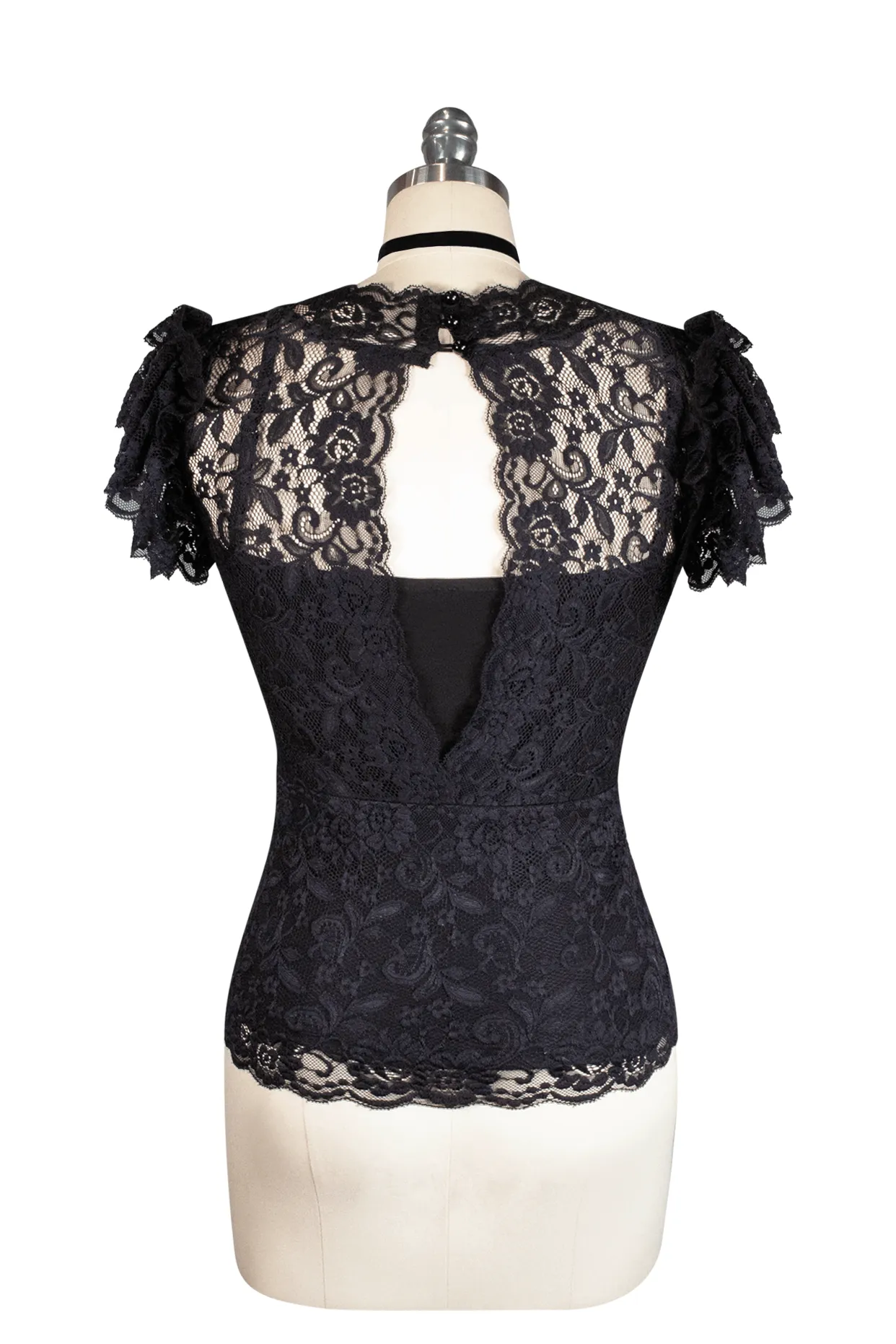 La Luna Lace Top (Black)