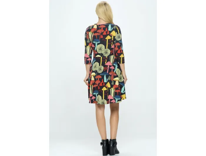 LA Soul Women's 3/4 Sleeve Sweater Dress