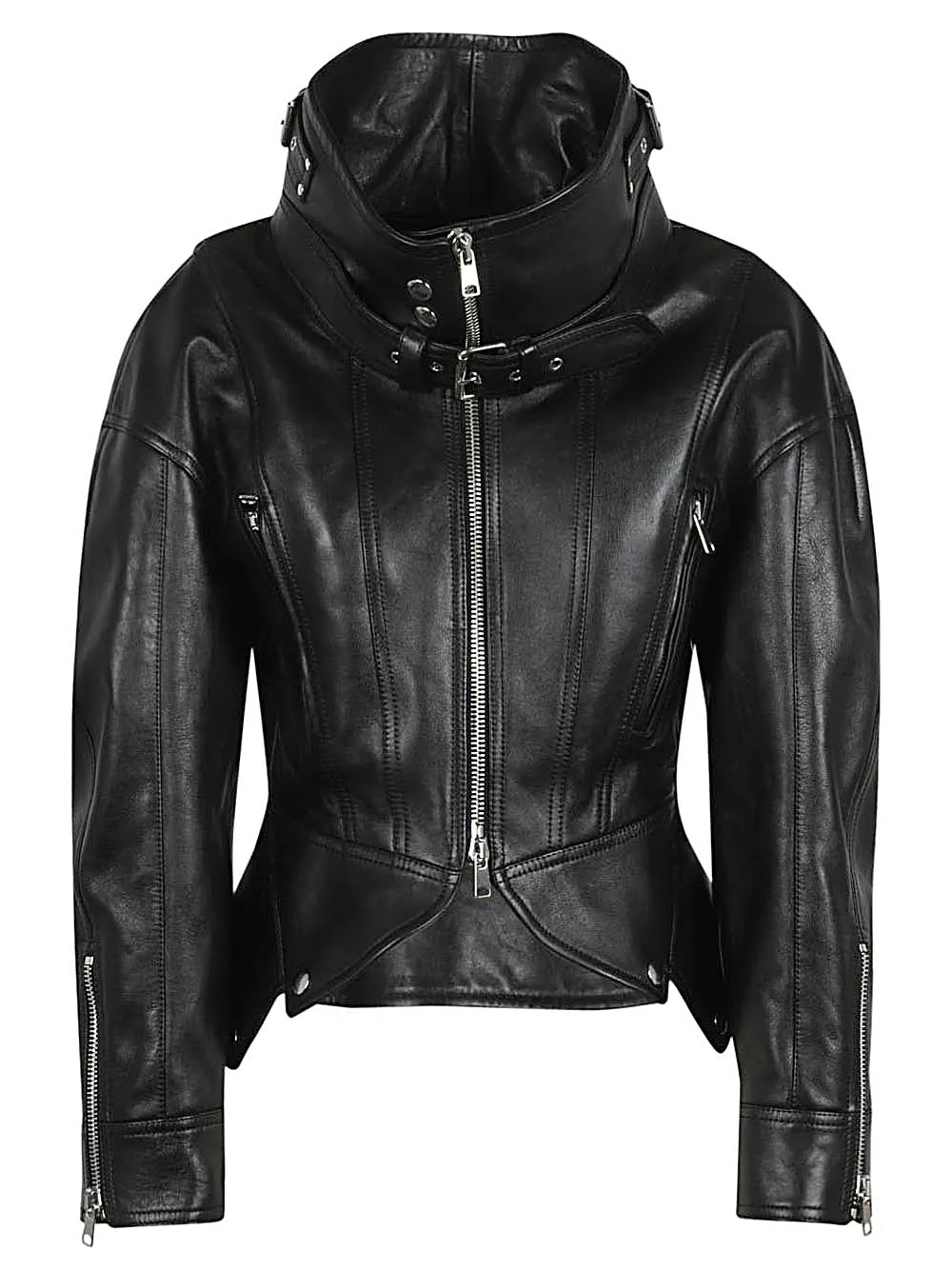 LEATHER BIKER JACKET