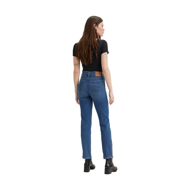 LEVI'S 724 High Rise Slim Straight Jeans Donna Blu