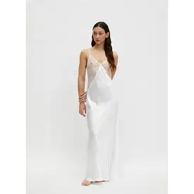 Maison Essentiele Lace 90 It Girl Maxi Slip Off White