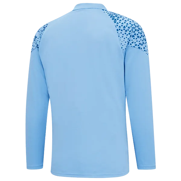 Manchester City 1/4 Zip Adults Home Training Top - 23/24