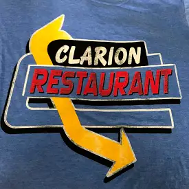 Men's FL Crooks & Co.  | Clarion Vintage Tee Clarion Restaurant | Blue