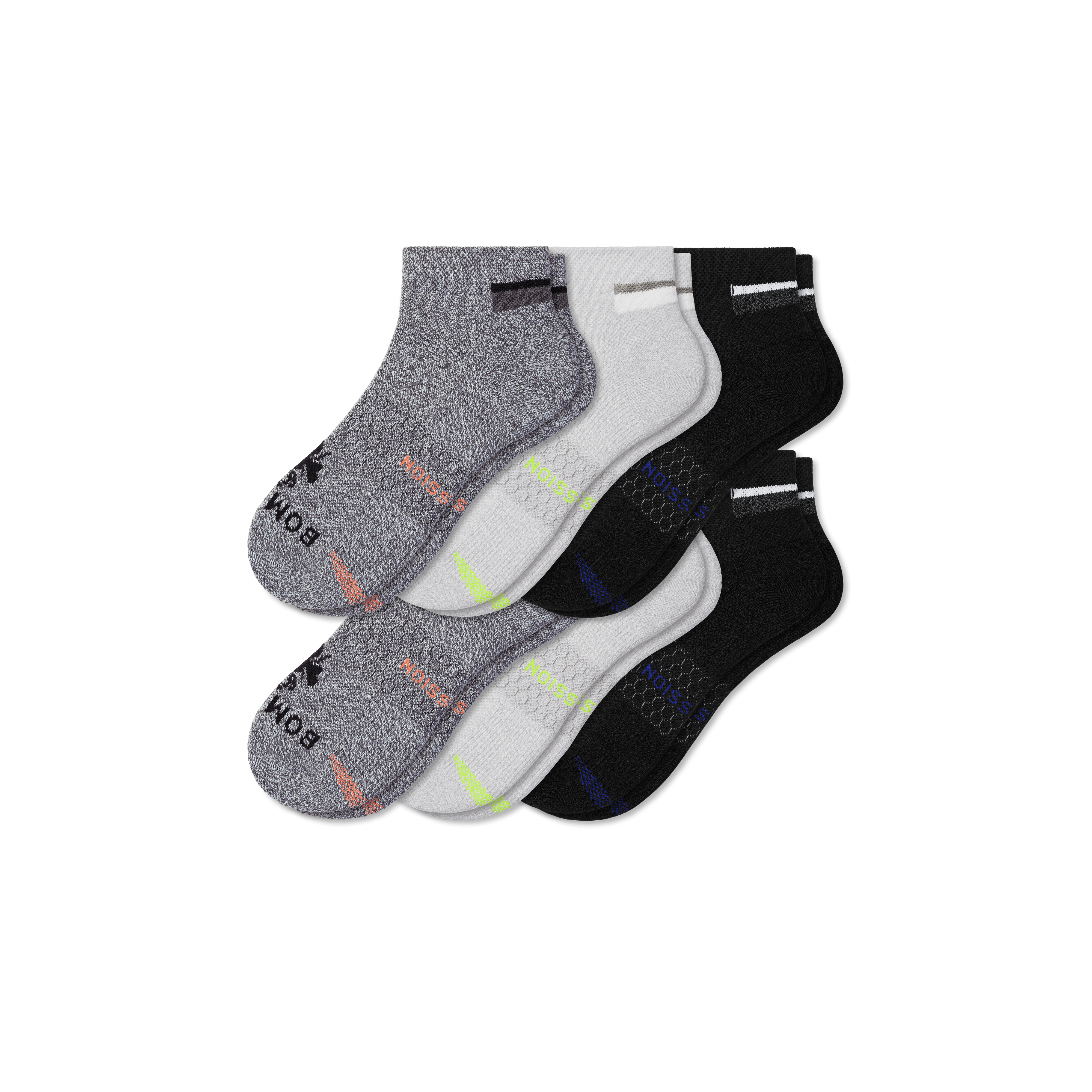 Men's Performance Compression Ankle Socks 6-Pack