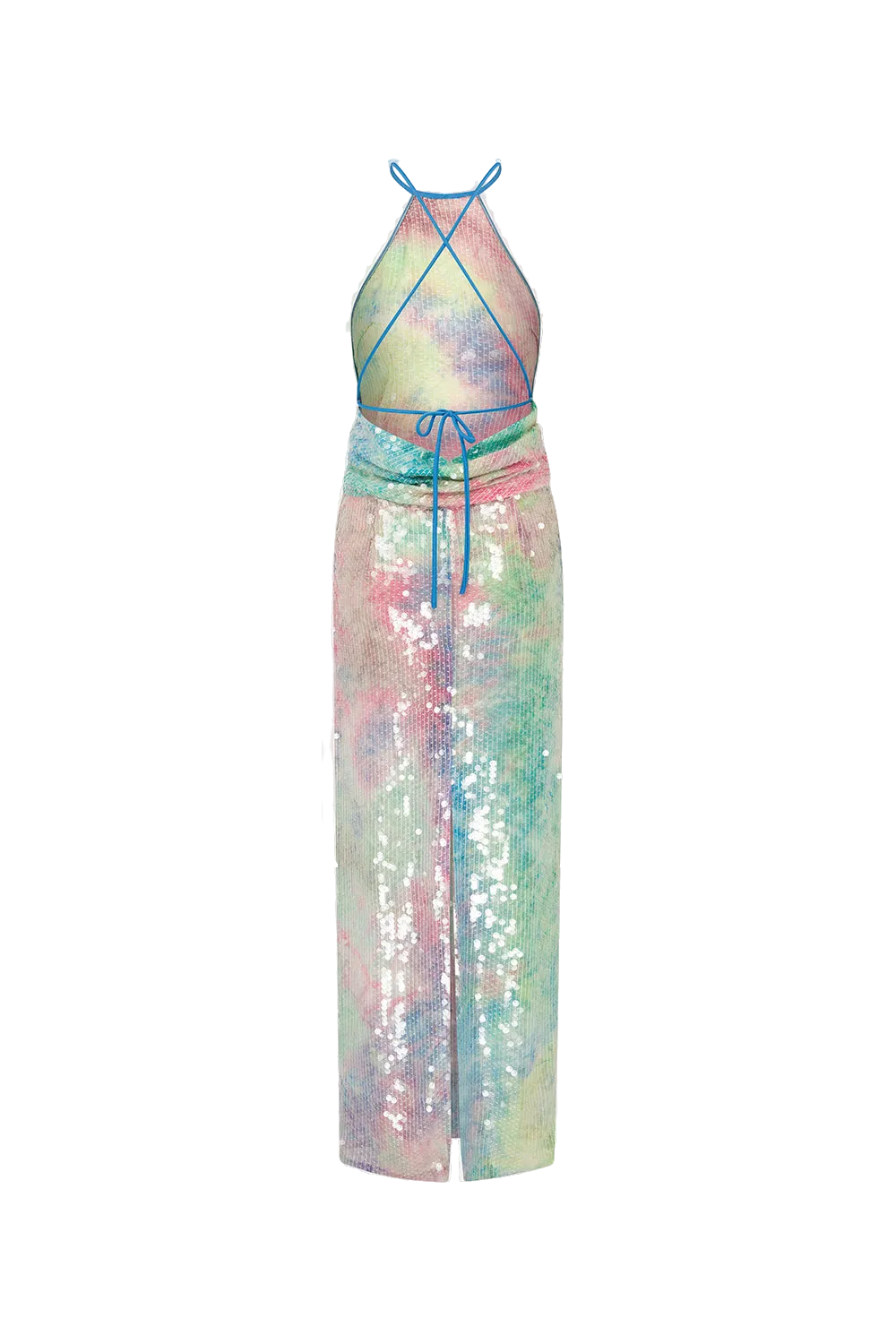 Mer - Backless Silk Sequin Dress